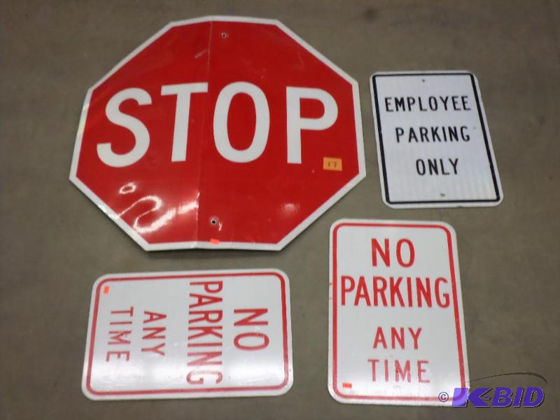 lot 65 image: Lot Of (4) Street Signs...