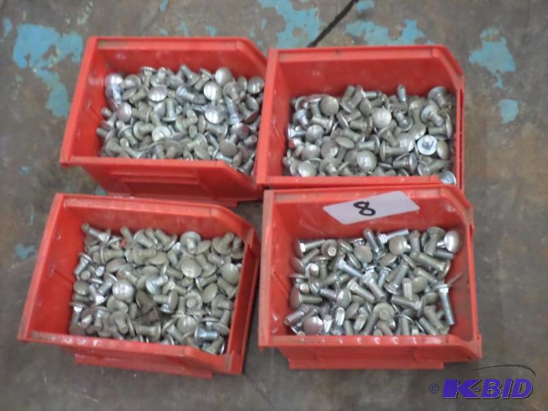 lot 8 image: (4) Bins Full Of 12" & 34" Ca...
