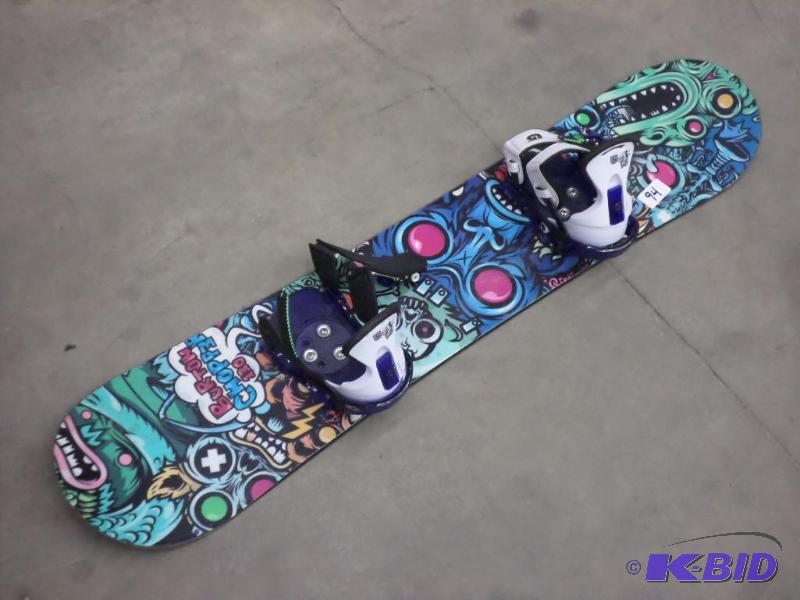 lot 94 image: Burton Chopper 130 Snowboard With Bindings...