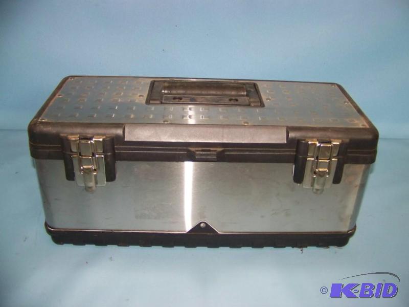 lot 18 image: Storehouse, Stainless Steel Tool Box  Chest