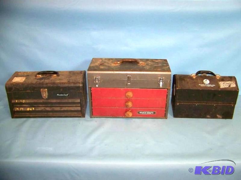 lot 21 image: (3) Tool Boxes  Chests
