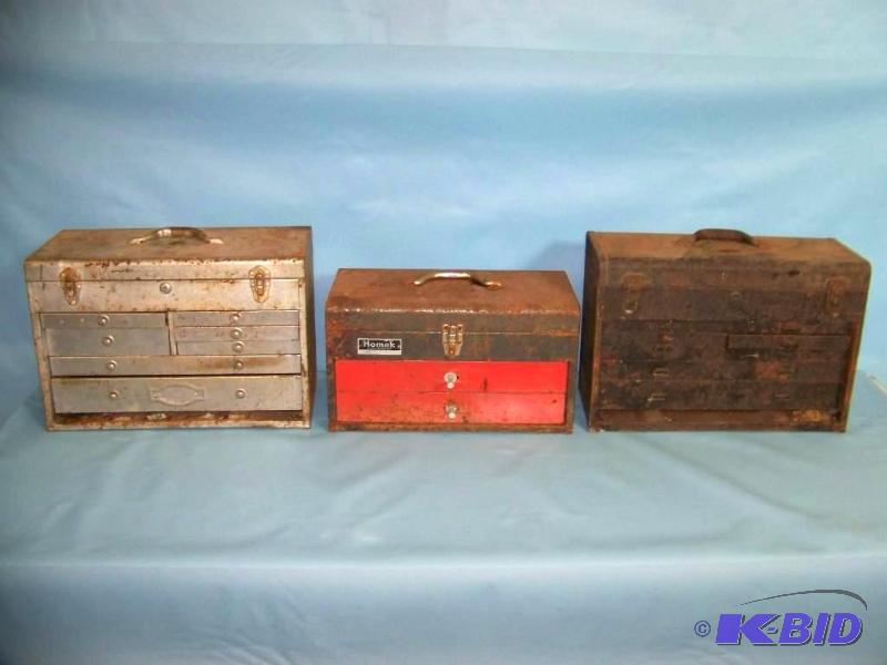 lot 22 image: (3) Tool Boxes  Chests