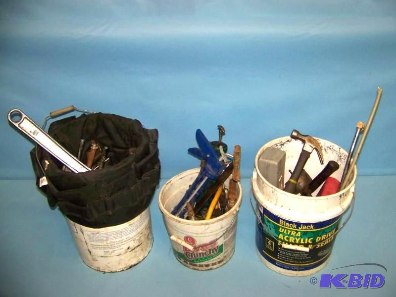 lot 24 image: (3) Buckets of Tools