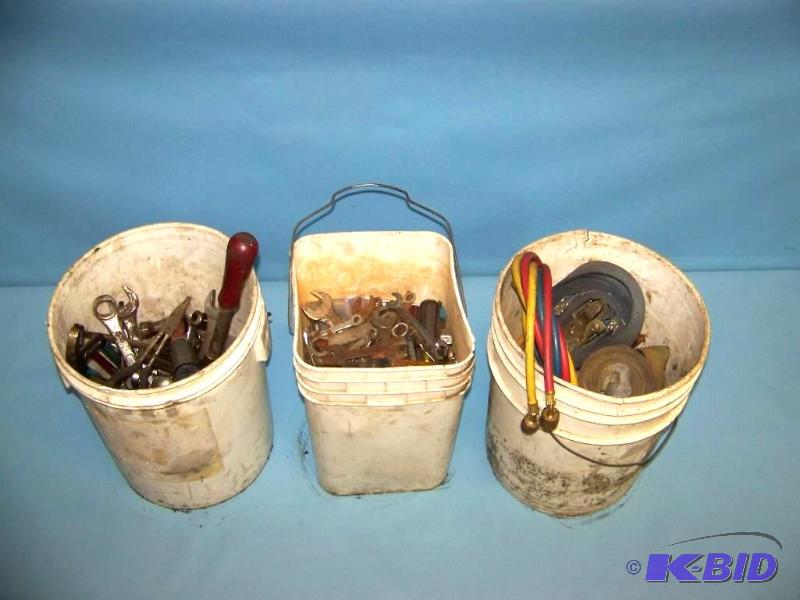 lot 26 image: (3) Buckets of Tools