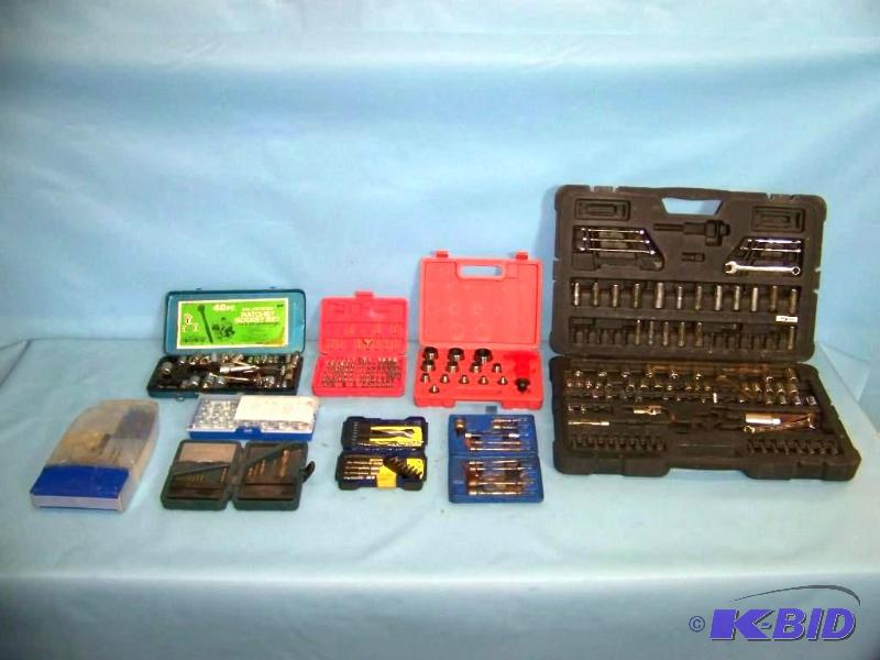lot 36 image: (9) Various Tool Kits  Cases