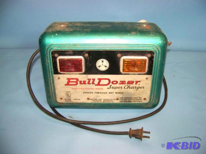 lot 40 image: Bull Dozer, Super Charger, Solid State Electric Fencer Control Box
