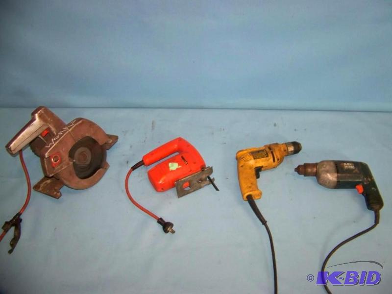 lot 6 image: (4) Electric, Power Tools