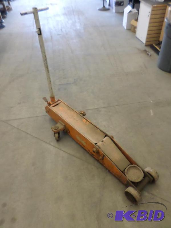 Large Industrial Long Reach Floor Jack, Works...