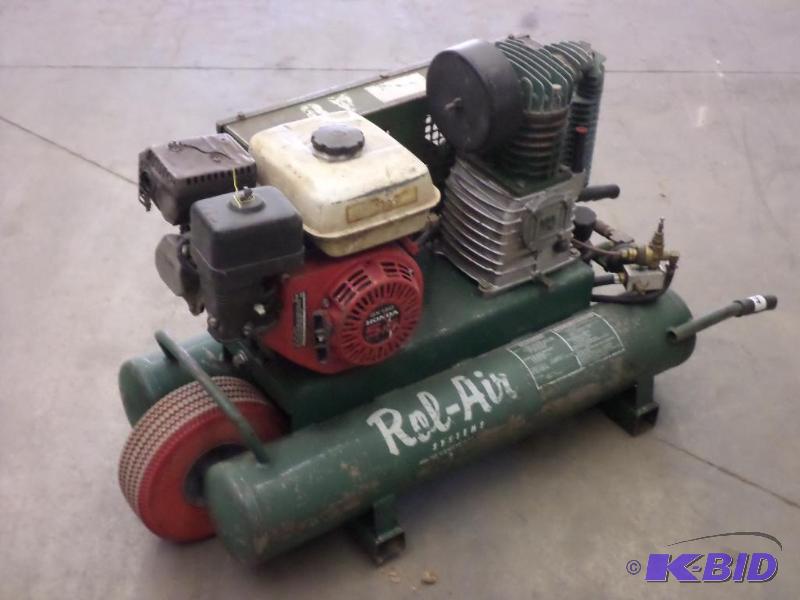 Rol-Air Twin Tank Contractors Air Compressor ...