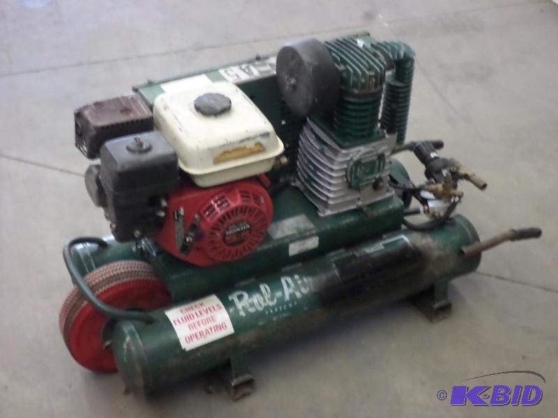 Rol-Air Twin Tank Contractors Air Compressor ...