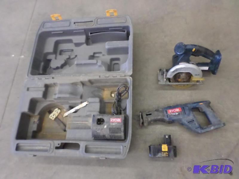 Ryobi 18Volt Cordless Tool Set With Case...