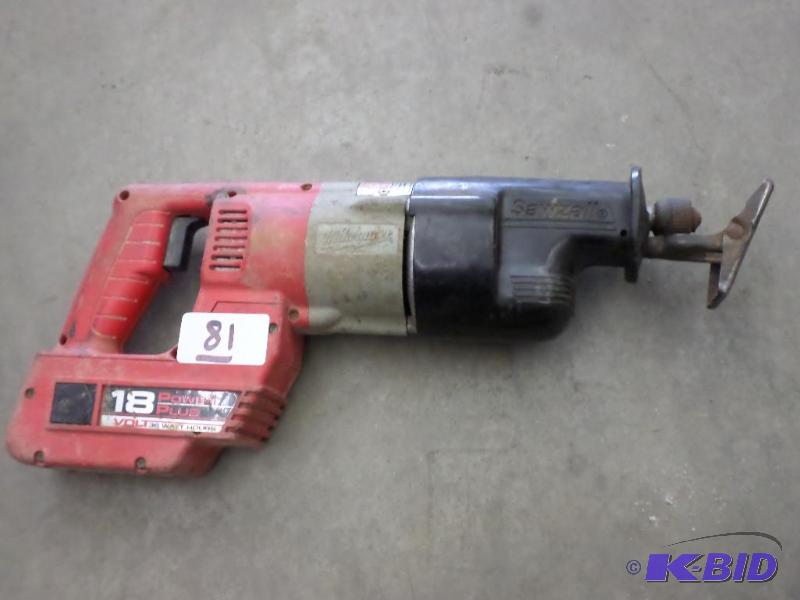 Milwaukee 18Volt Sawzall, No Charger...