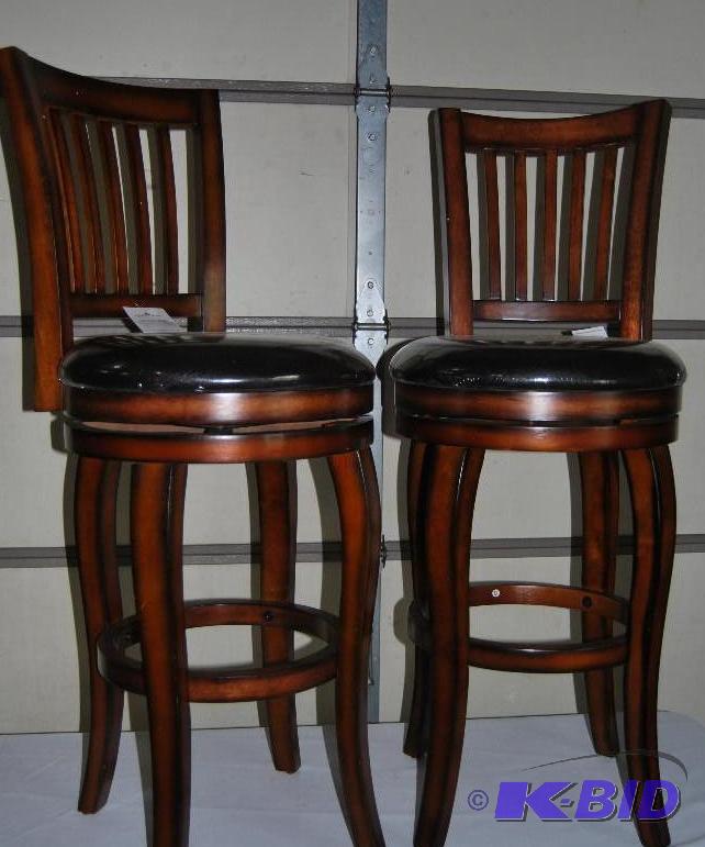 Pair of Castle Creek Swivel Barstools, 29 s...
