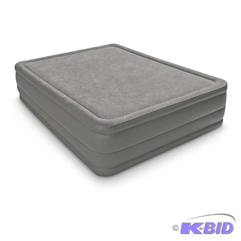 Intex Queen Size Foam Top Air Bed, velvet sur...