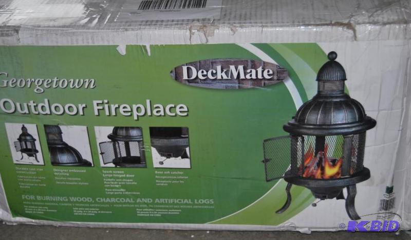 Deckmate Georgetown Outdoor Fireplace, wire m...