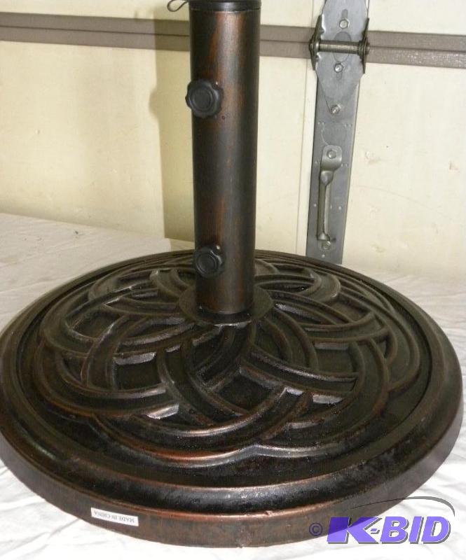Market Umbrella Base, agglomerated stone cons...