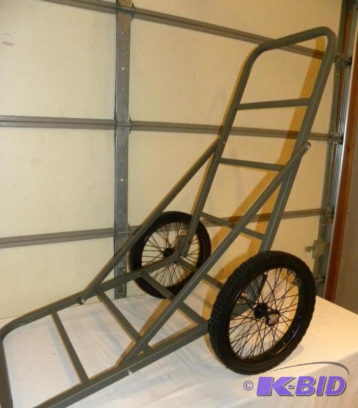 Aluminum Deer Cart, 16&quot solid rubber spo...