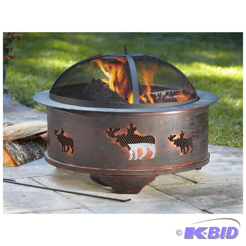 Big Game Fire Pit, missng feet, new....