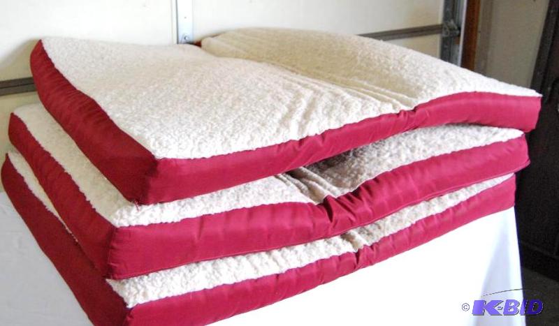 Lot of 3 used pet beds , 36x42...