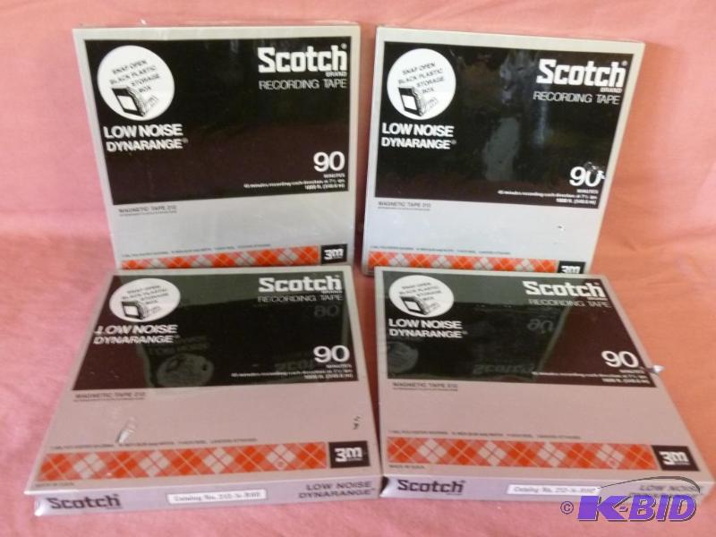 lot 11 image: Lot of four Scotch magnetic 7" reel audi...