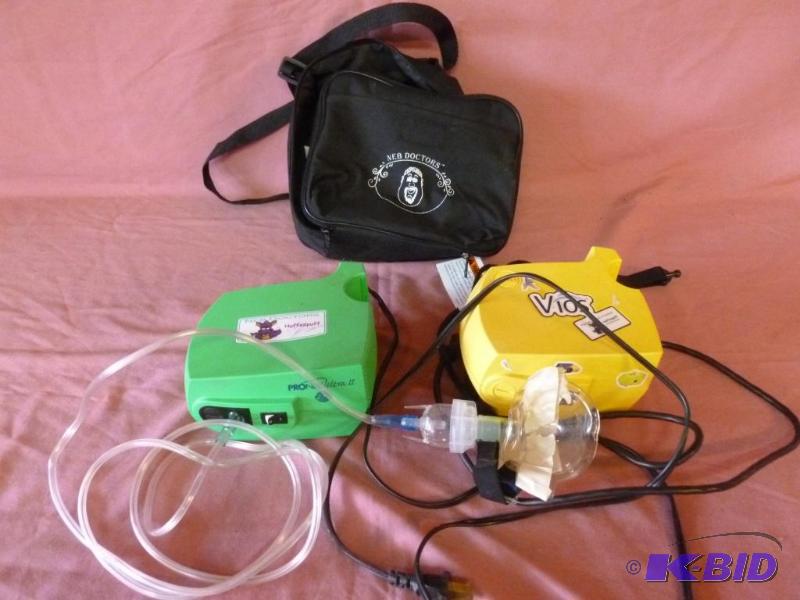lot 122 image: Lot of two Neb Doctor - nebulizer machines, b...