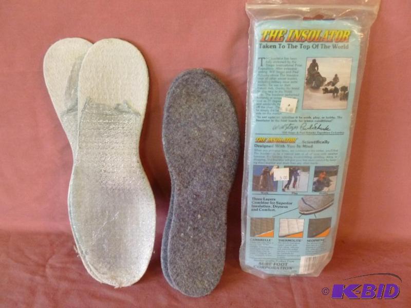 lot 123 image: Lot of three pairs of winter boot insoles tha...