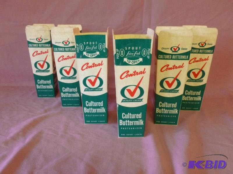 lot 142 image: Lot of six new vintage Central Dairy Products...