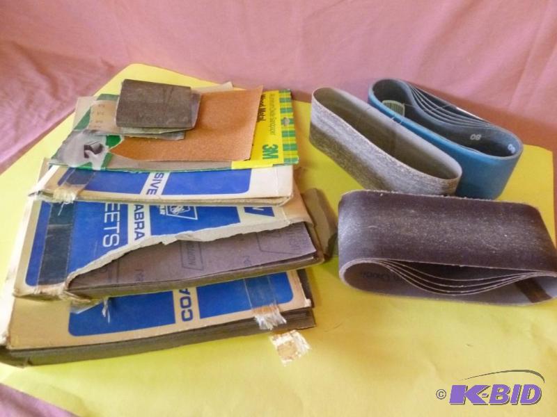 lot 18 image: Large lot of sand paper that includes new 3 &...