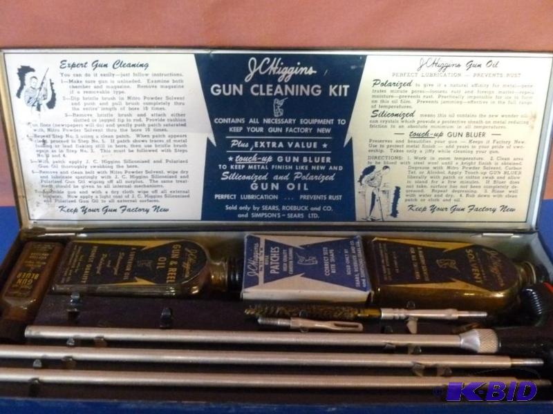 lot 43 image: Vintage J.C Higgins Gun Cleaning Kit model 71...