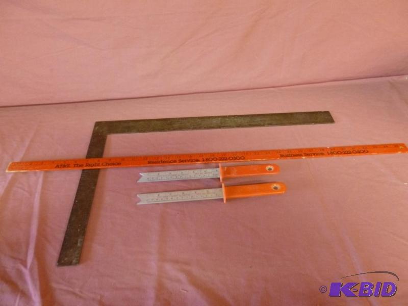 lot 47 image: Lot of measurement items that includes two He...