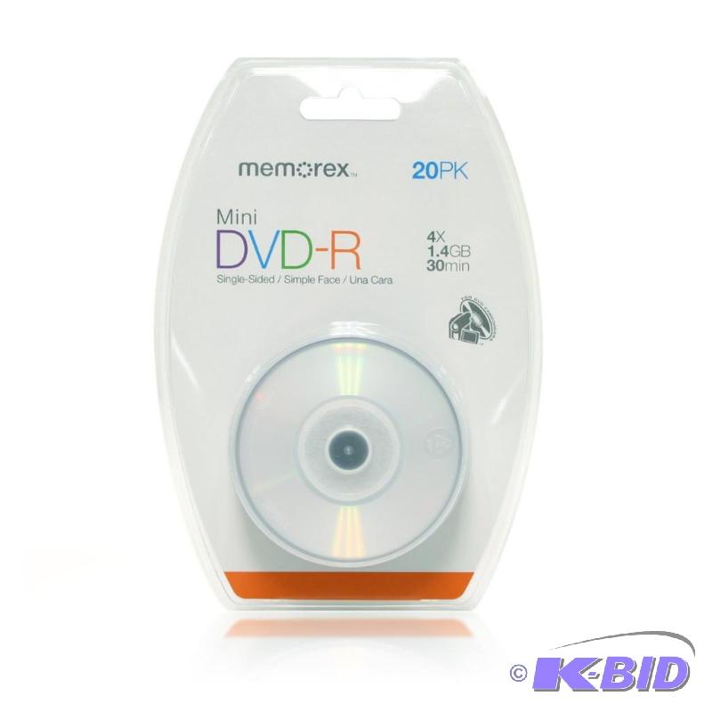 Memorex 30 min.1.4 GB Mini DVD-R 20-Pack
