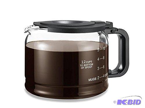 One-All Replacement Carafe Universal Works With Pause N Serve Models Black Handle & Lid 1012 Cup C