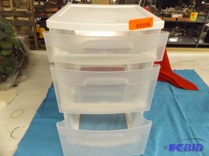 lot 51 image: 3 drawer tote...