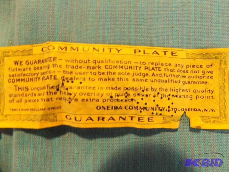 lot 68 image: Community Plate Silverware by Oneida...