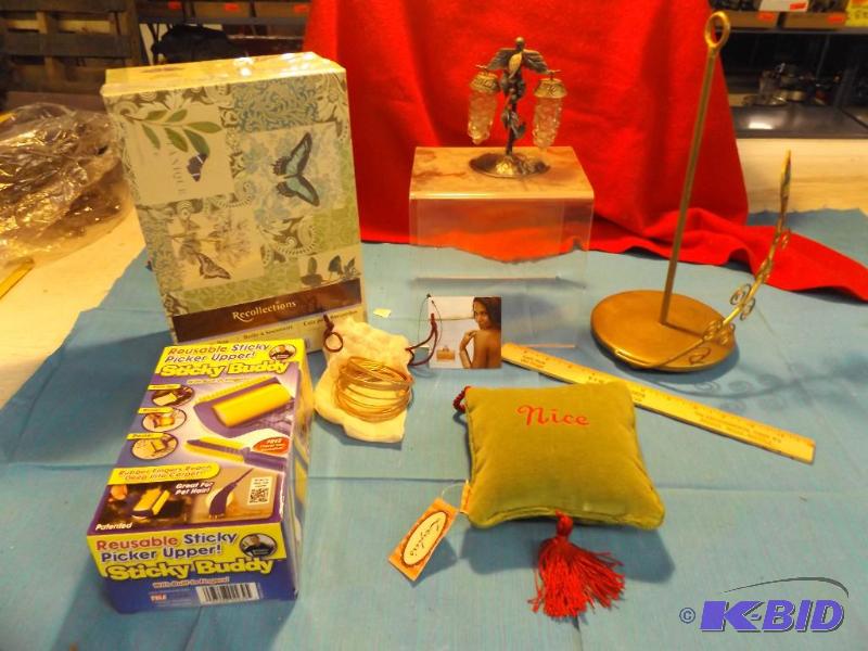 lot 97 image: lot of misc items, sticky buddy, naughtynice...