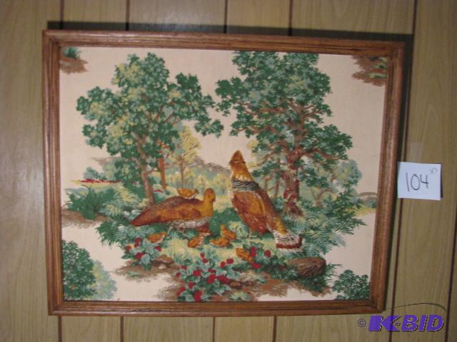 lot 104 image: three framed 3-D artwork these are very nice ...