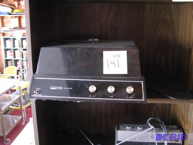 lot 141 image: vintage stereo items all pictured are include...