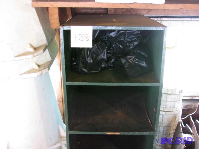 lot 158 image: tall wooden shelf...