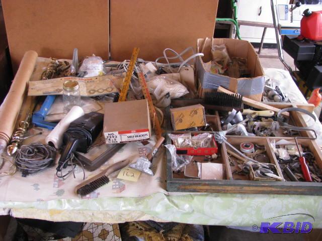lot 162 image: large lot of garage tool and home repair item...