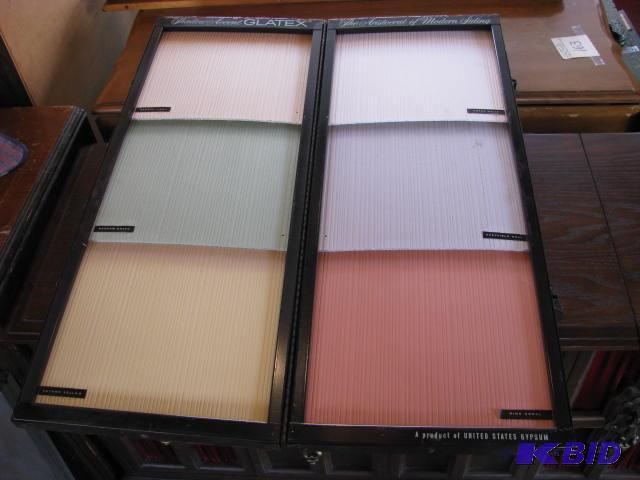 lot 182 image: vintage salesman sample for siding....Glatex&...