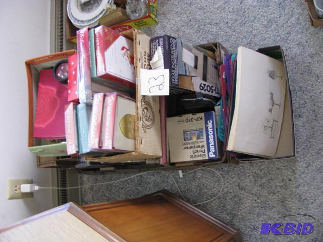 lot 23 image: Lot of vintage photo albums, frames, desk org...