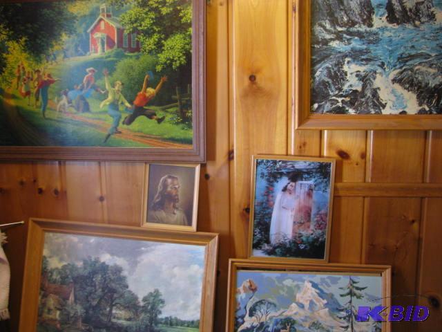 lot 55 image: Lot of (6) wooden framed art prints....