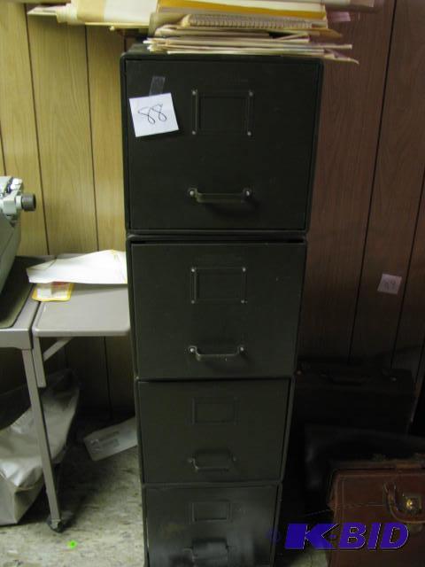 lot 88 image: four stackable moveable file drawers which st...
