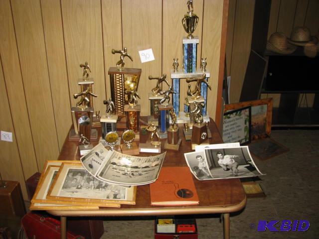 lot 90 image: vintage bowling memorabilia, trophies, photos...