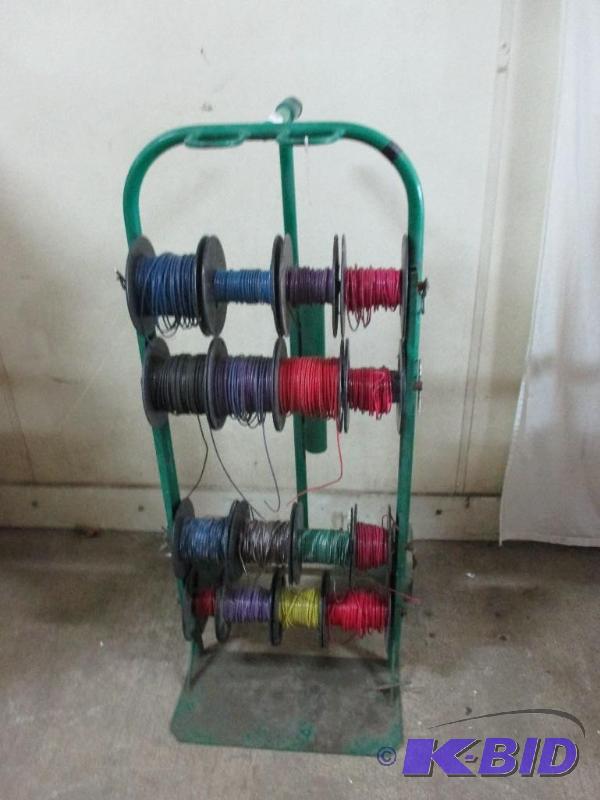 Wire reel cart...