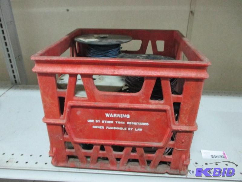 tote of wire...