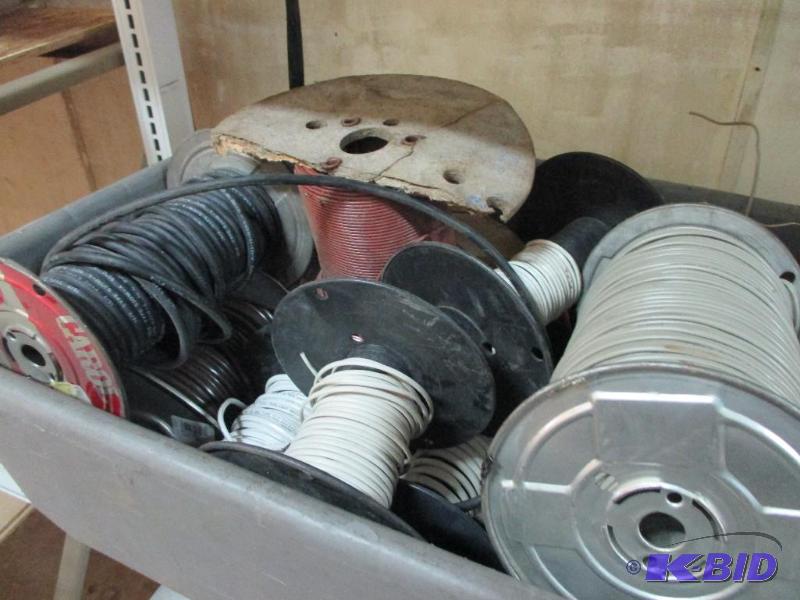 tote of wire...