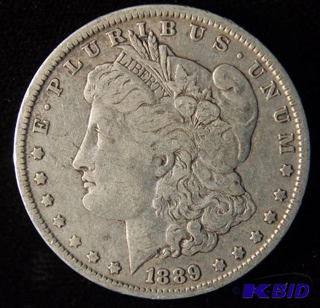 1889 O MORGAN DOLLAR VF