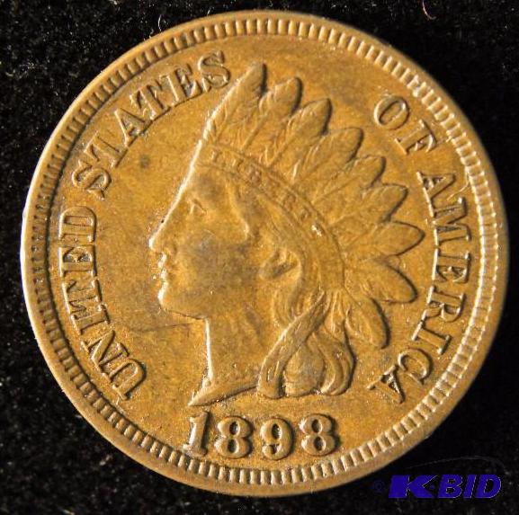 1898 INDIAN HEAD CENT AU