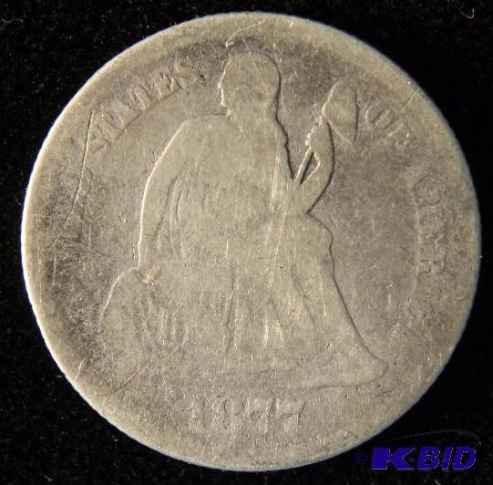 1877 SEATED LIBERTY SILVER DIME